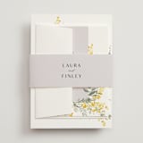 "mimosa" - Wedding Invitations in Dandelion by Everett Paper Goods - Assembled with Belly Band