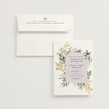 "mimosa" - Wedding Invitations in Dandelion by Everett Paper Goods - Invitation with Envelope