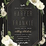 "jewel" - Wedding Invitations in Onyx by Susan Moyal - Close-Up