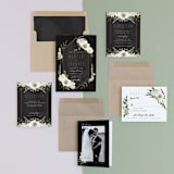 "jewel" - Wedding Invitations in Onyx by Susan Moyal - Invitation Suite