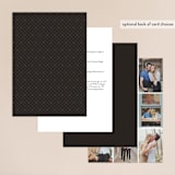 "Together Forever" - Wedding Invitations in Shadow by Jill Means - Back of Card