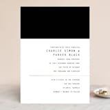 "BOLD AS LOVE" - Wedding Invitations in Noir by DESIGN X FIVE - Front