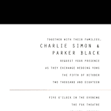 "BOLD AS LOVE" - Wedding Invitations in Noir by DESIGN X FIVE - Close-Up