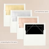 "BOLD AS LOVE" - Wedding Invitations in Noir by DESIGN X FIVE - Envelope Liner Options