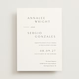 "Rhythmic" - Wedding Invitations in Simply White by Jennifer Postorino - Front