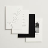 "Rhythmic" - Wedding Invitations in Simply White by Jennifer Postorino - Back of Card Options