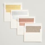 "Rhythmic" - Wedding Invitations in Simply White by Jennifer Postorino - Envelope Liner Options