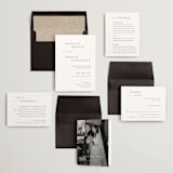 "Rhythmic" - Wedding Invitations in Simply White by Jennifer Postorino - Invitation Suite