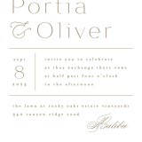 "Uncorked" - Wedding Invitations in Golden by Kristie Kern - Close-Up