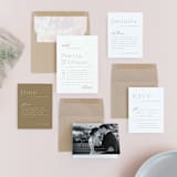 "Uncorked" - Wedding Invitations in Golden by Kristie Kern - Invitation Suite