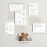 "Bold Union" - Wedding Invitations in Cloud by Everett Paper Goods - Invitation Suite