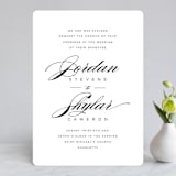 "Waltz" - Wedding Invitations in Tuxedo by Lori Wemple - Front
