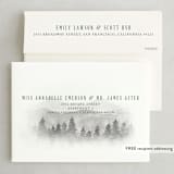 "Adventure Awaits" - Wedding Invitations in Smoke by Elly - FREE Recipient Addressing