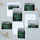"Adventure Awaits" - Wedding Invitations in Smoke by Elly - Invitation Suite
