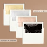 "front and center" - Wedding Invitations in Putty by Angela Marzuki - Envelope Liner Options