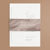 "front and center" - Wedding Invitations in Putty by Angela Marzuki - Assembled