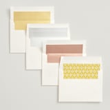 "Pretty Picado" - Wedding Invitations in Sunshine by Jessie Steury - Envelope Liner Options