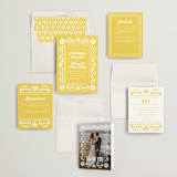 "Pretty Picado" - Wedding Invitations in Sunshine by Jessie Steury - Invitation Suite