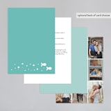 "Only Fish for Me" - Wedding Invitations in Tropical Sea by Ling Wang - Back of Card