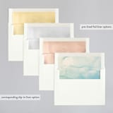 "Ombio" - Wedding Invitations in Aqua by GeekInk Design - Envelope Liner Options