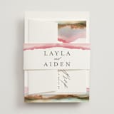 "Sedona" - Wedding Invitations in Desert Sands by Itsy Belle Studio - Assembled with Belly Band