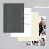 "Stache + Kiss" - Wedding Invitations in Creme by Penelope Poppy - Back of Card