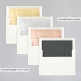 "Stache + Kiss" - Wedding Invitations in Creme by Penelope Poppy - Envelope Liner Options