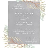 "In The Fall" - Wedding Invitations in Slate by Ashlee Townsend - Close-Up