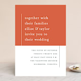 "Evermore" - Wedding Invitations in Harvest by Carly Reed Walker - Front