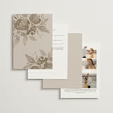 "City Center" - Wedding Invitations in Cotton by Erin L. Wilson - Back of Card Options