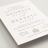 "City Center" - Wedding Invitations in Cotton by Erin L. Wilson - Detail
