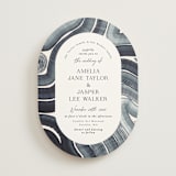 "Painted Trails" - Wedding Invitations in Navy by Alethea and Ruth - Front