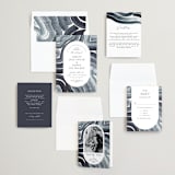 "Painted Trails" - Wedding Invitations in Navy by Alethea and Ruth - Invitation Suite