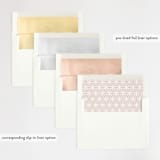 "Sawyer" - Wedding Invitations in Cloisonne by Melanie Kosuge - Envelope Liner Options