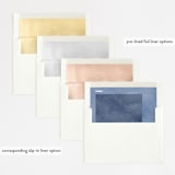 "Contemporary" - Wedding Invitations in Peony by Liz Conley - Envelope Liner Options