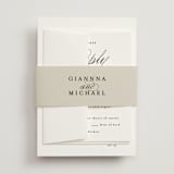 "Everything Love" - Wedding Invitations in Ebony by Louise Kay - Assembled with Belly Band