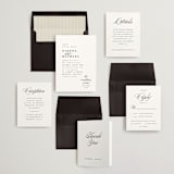 "Everything Love" - Wedding Invitations in Ebony by Louise Kay - Invitation Suite