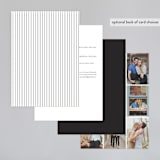 "Wedding Plaid" - Wedding Invitations in Obsidian by Jill Means - Back of Card