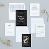 "Wedding Plaid" - Wedding Invitations in Obsidian by Jill Means - Invitation Suite