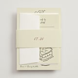 "Vintage Lovers" - Wedding Invitations in Champagne by Helena Vitto - Assembled with Belly Band