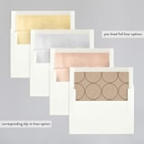 "Wedding Stamp" - Wedding Invitations in Kraft by Hudson meet Rose - Envelope Liner Options