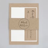 "Wedding Stamp" - Wedding Invitations in Kraft by Hudson meet Rose - Assembled