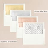 "Foliage Wreath" - Wedding Invitations in Evergreen by Grace Kreinbrink - Envelope Liner Options