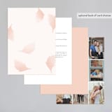 "Fantasy Floral Bride" - Wedding Invitations in Blush by Phrosné Barwood - Back of Card