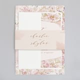 "Fantasy Floral Bride" - Wedding Invitations in Blush by Phrosné Barwood - Assembled