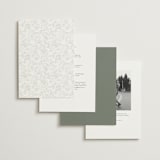 "Be With You" - Wedding Invitations in Green With Envy by Design Lotus - Back of Card Options