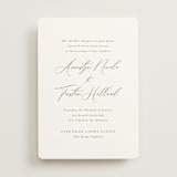 "Love Story" - Wedding Invitations in Eucalyptus by Jennifer Postorino - Front