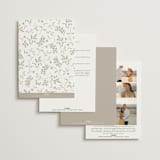 "Love Story" - Wedding Invitations in Mocha by Jennifer Postorino - Back of Card Options