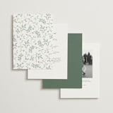 "Love Story" - Wedding Invitations in Eucalyptus by Jennifer Postorino - Back of Card Options