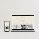 "Love Story" - Wedding Invitations in Mocha by Jennifer Postorino - FREE Wedding Website